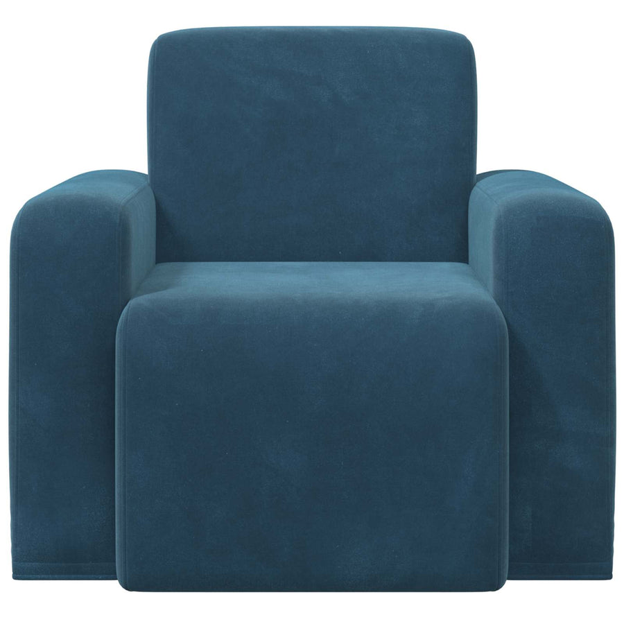 Fauteuil Blauw fluweel