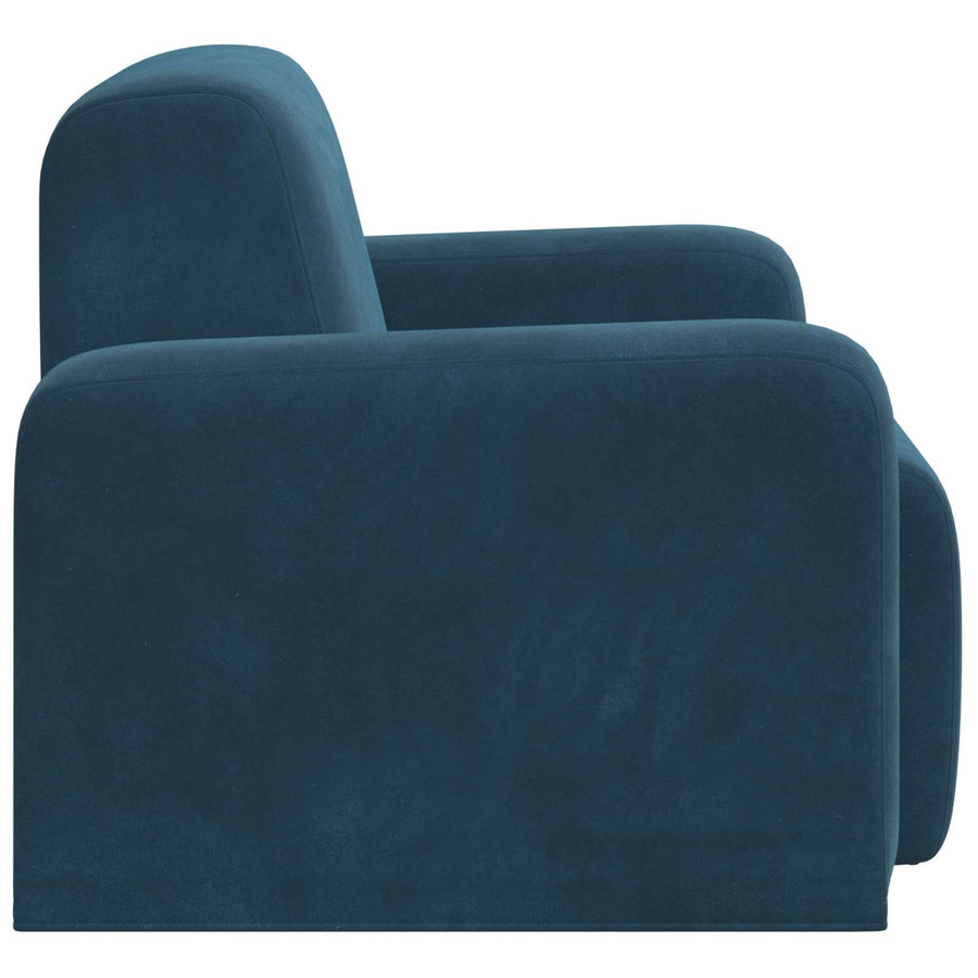 Fauteuil Blauw fluweel