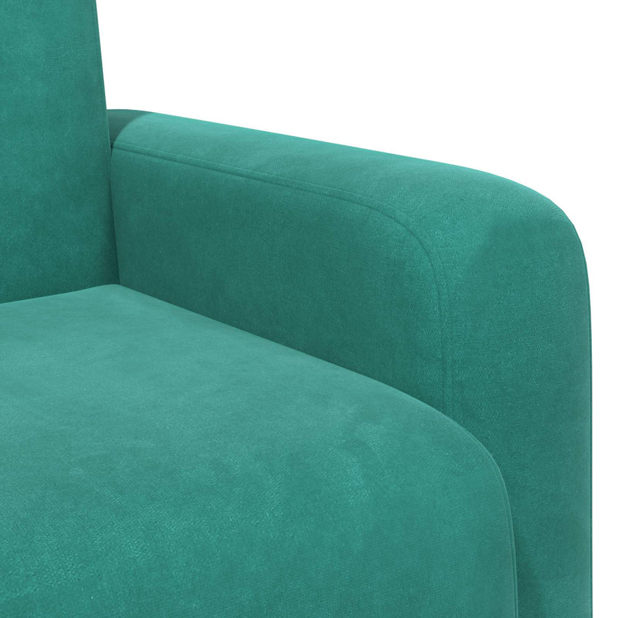 Fauteuil Turquoise fluweel