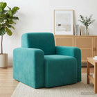 Fauteuil Turquoise fluweel