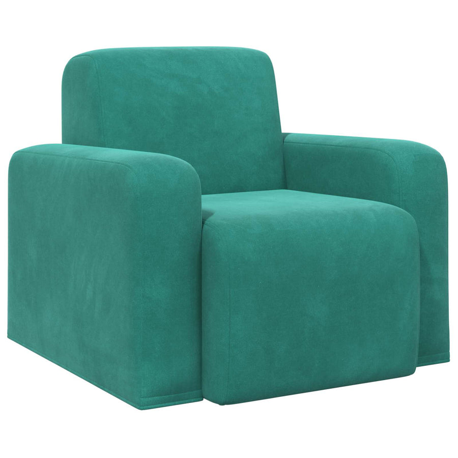 Fauteuil Turquoise fluweel