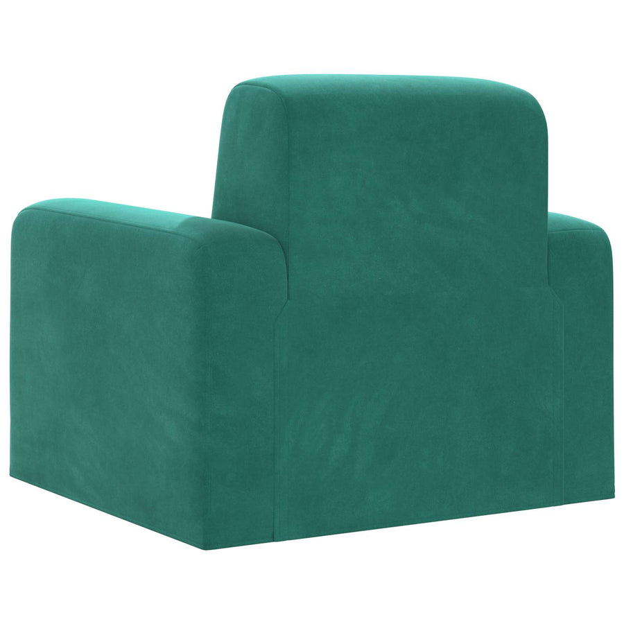 Fauteuil Turquoise fluweel