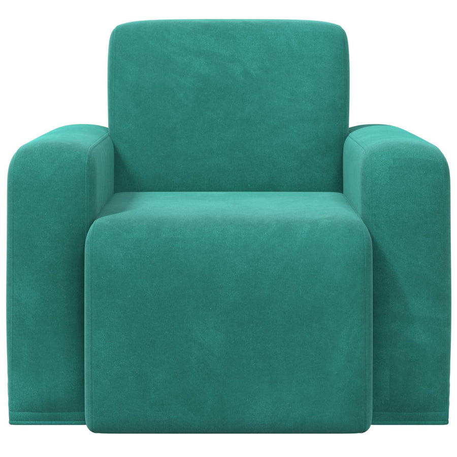 Fauteuil Turquoise fluweel