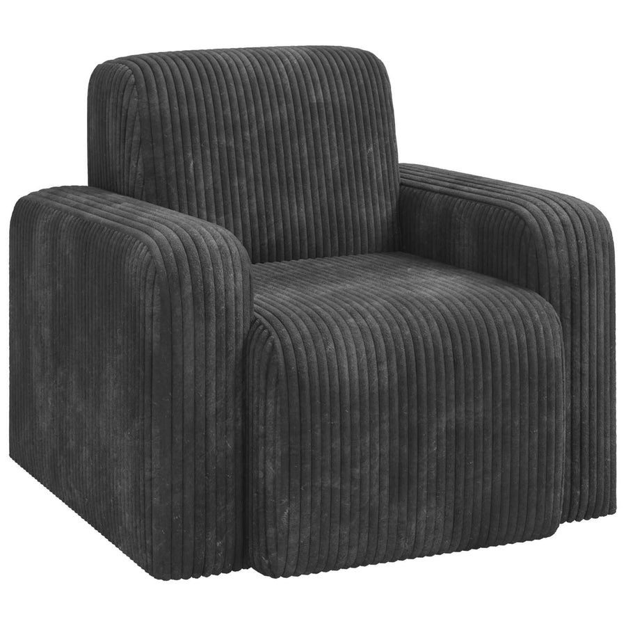 Fauteuil Donkergrijs corduroy
