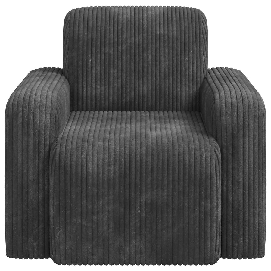 Fauteuil Donkergrijs corduroy
