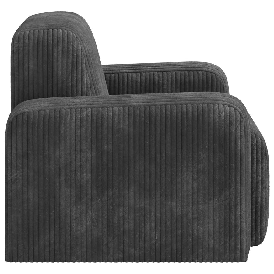 Fauteuil Donkergrijs corduroy
