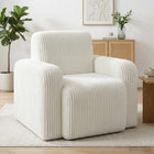 Fauteuil Crèmekleurig corduroy