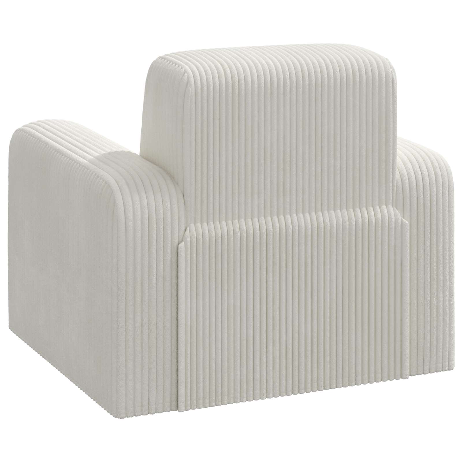Fauteuil Crèmekleurig corduroy