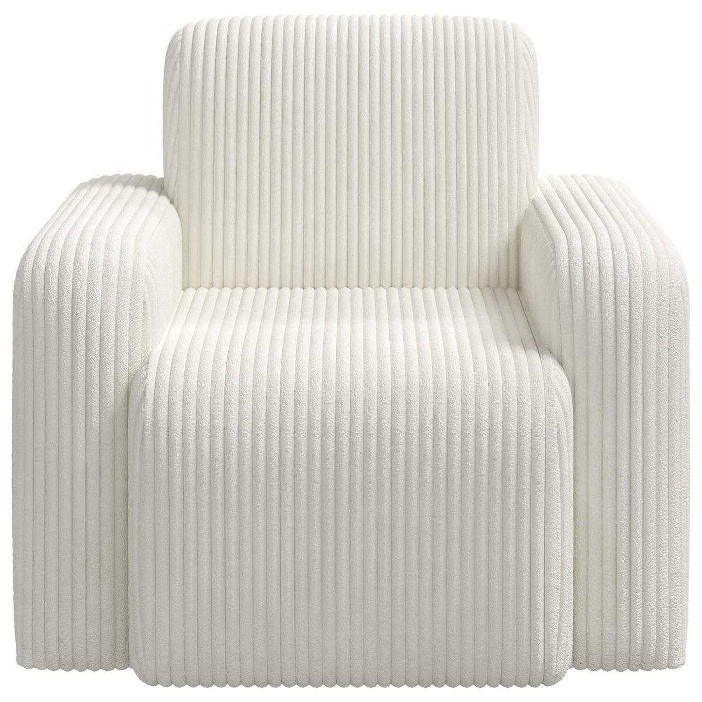 Fauteuil Crèmekleurig corduroy