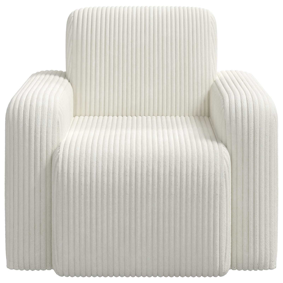 Fauteuil Crèmekleurig corduroy