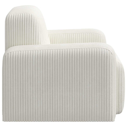 Fauteuil Crèmekleurig corduroy