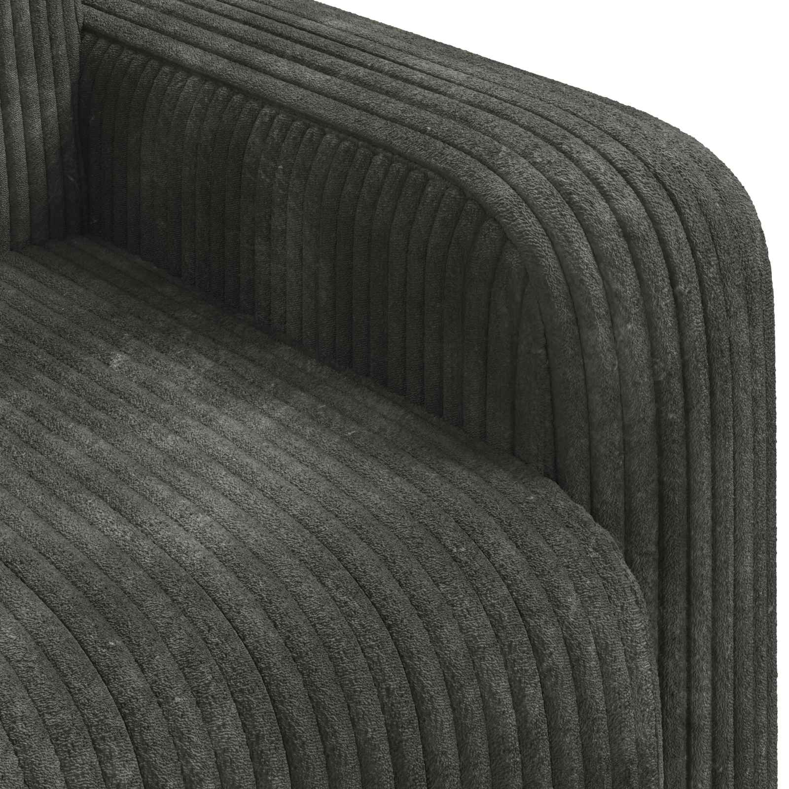 Fauteuil Antraciet corduroy