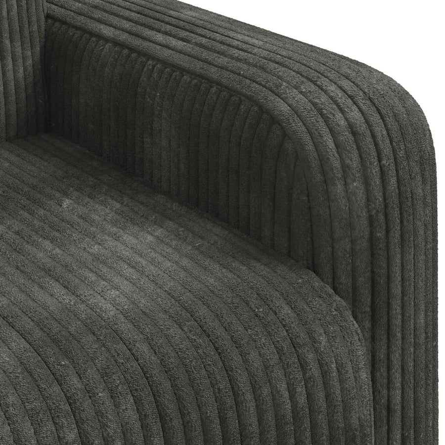 Fauteuil Antraciet corduroy