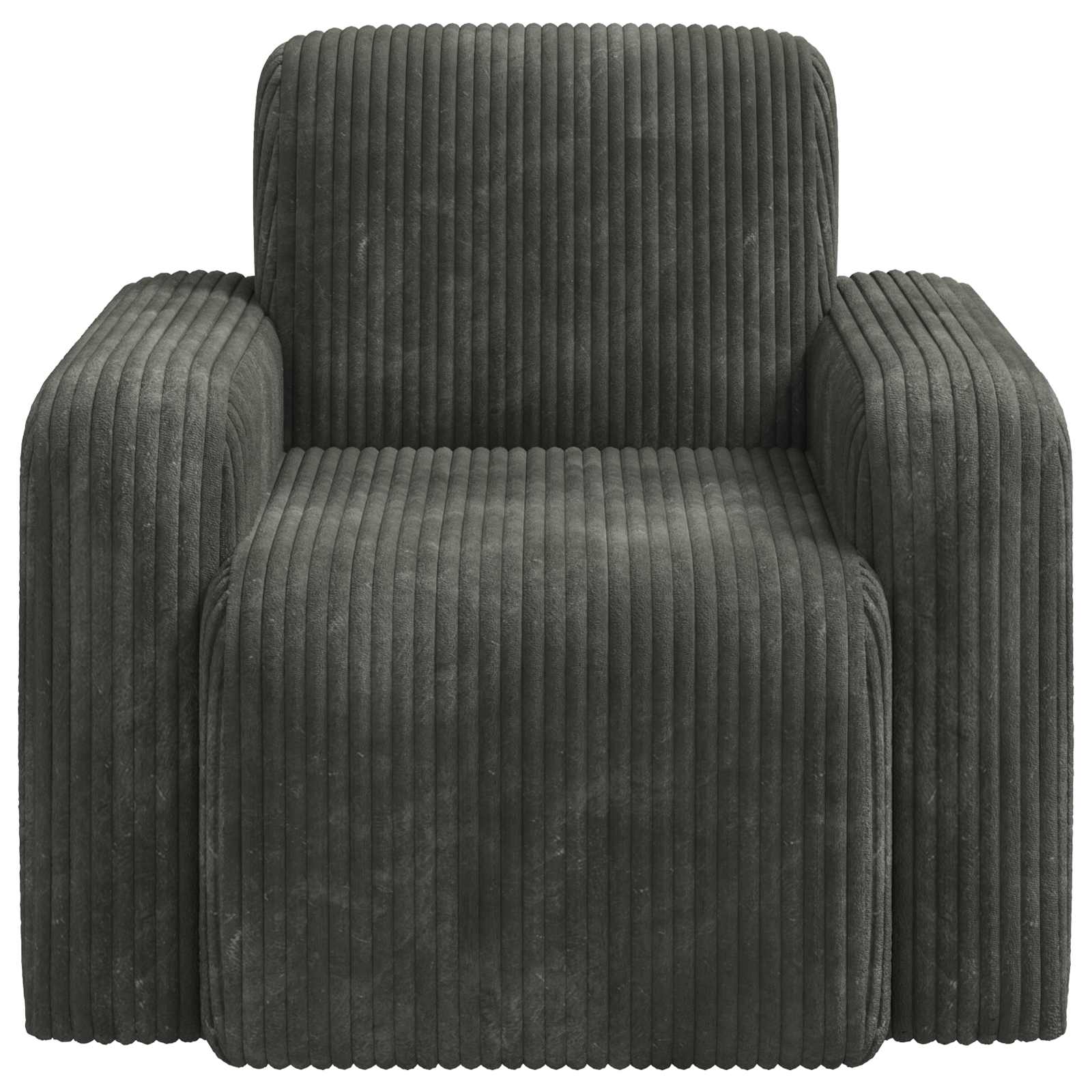 Fauteuil Antraciet corduroy