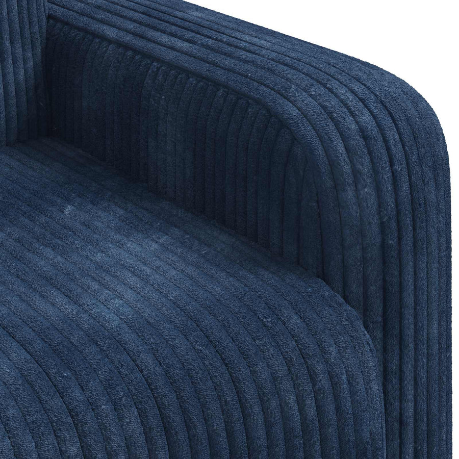 Fauteuil Marineblauw corduroy