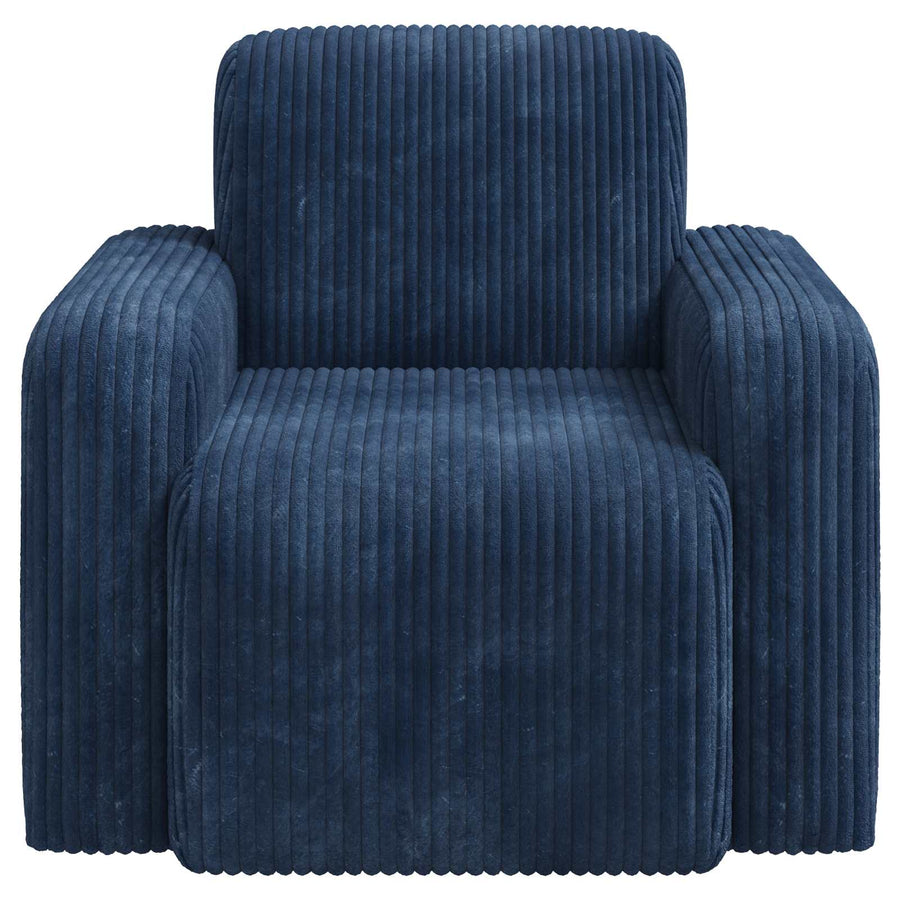 Fauteuil Marineblauw corduroy