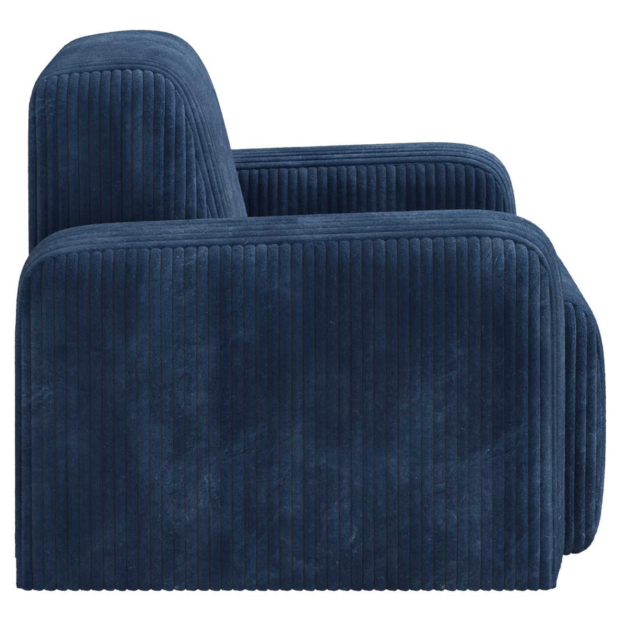 Fauteuil Marineblauw corduroy