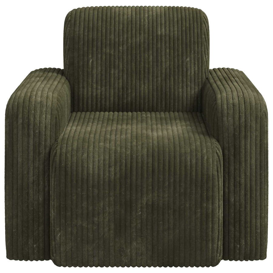Fauteuil Groen corduroy