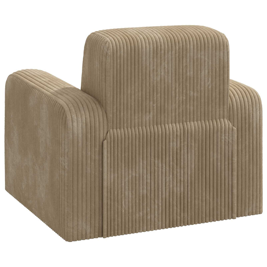Fauteuil Taupe corduroy