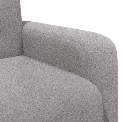 Fauteuil Lichtgrijs Bouclé