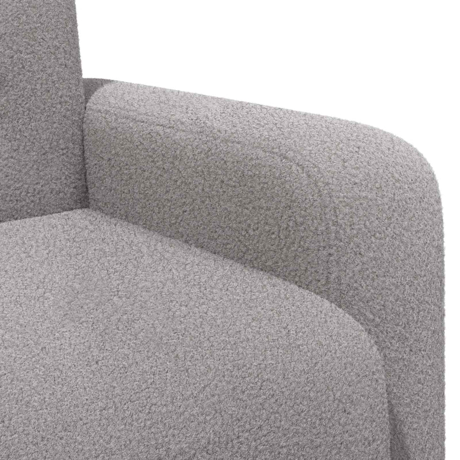 Fauteuil Lichtgrijs Bouclé