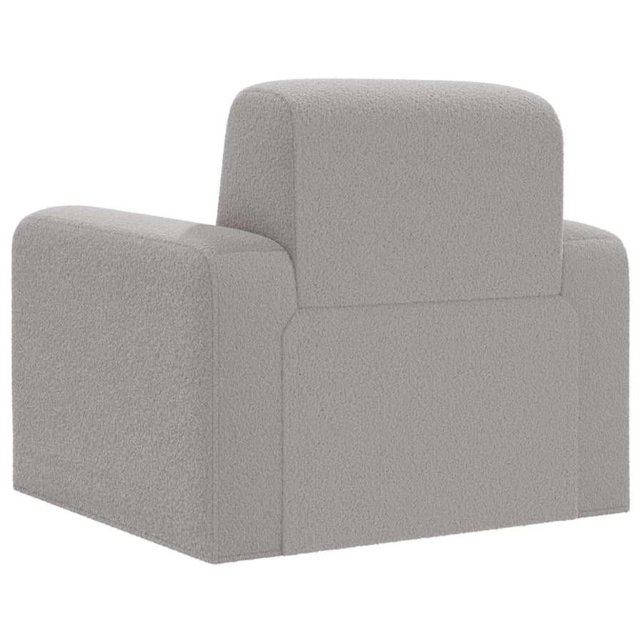 Fauteuil Lichtgrijs Bouclé
