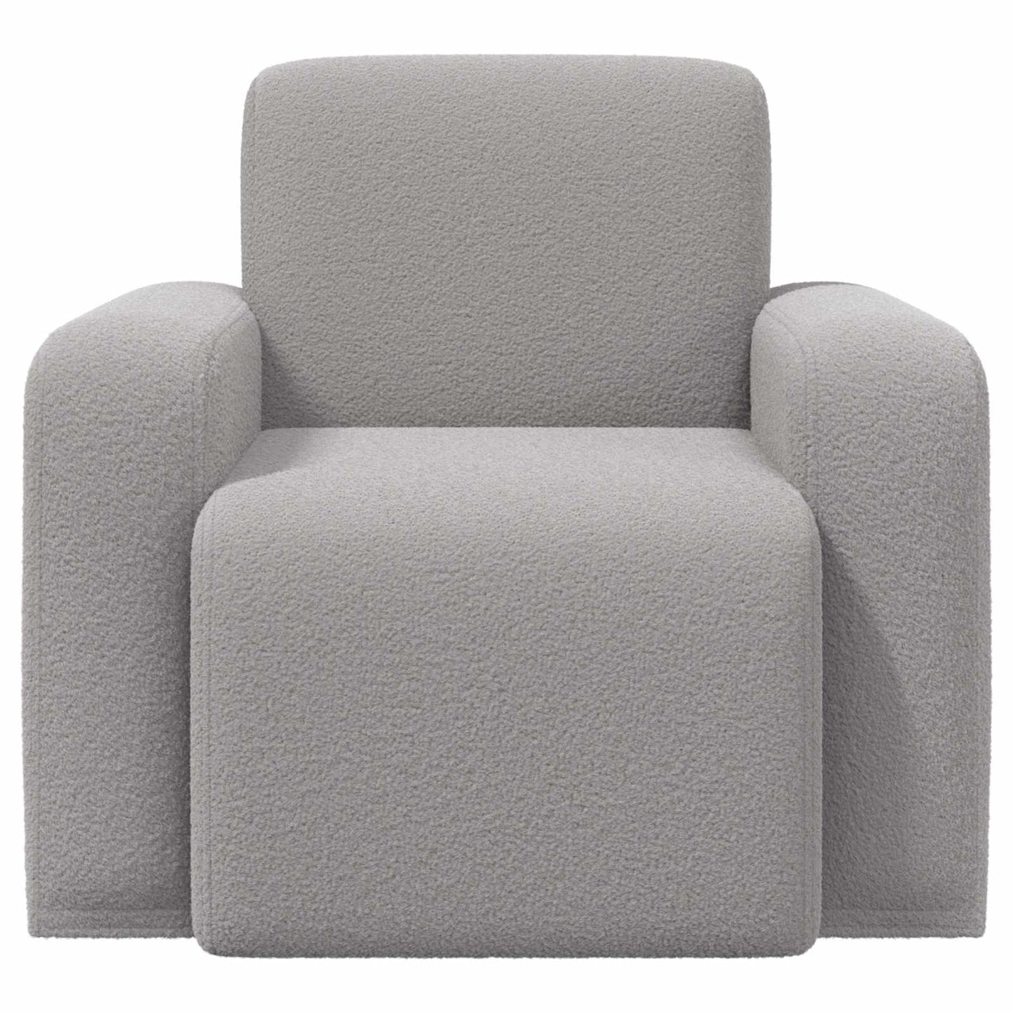 Fauteuil Lichtgrijs Bouclé