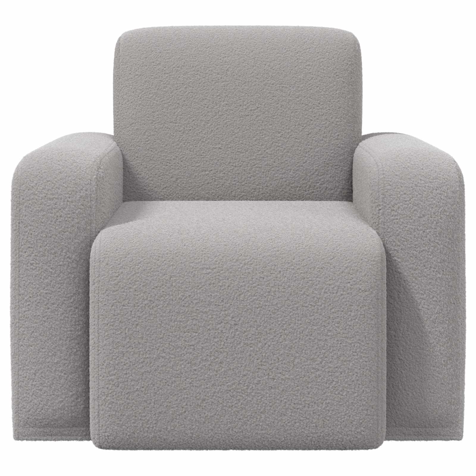Fauteuil Lichtgrijs Bouclé