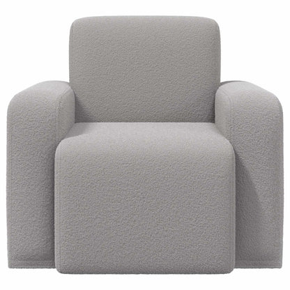 Fauteuil Lichtgrijs Bouclé
