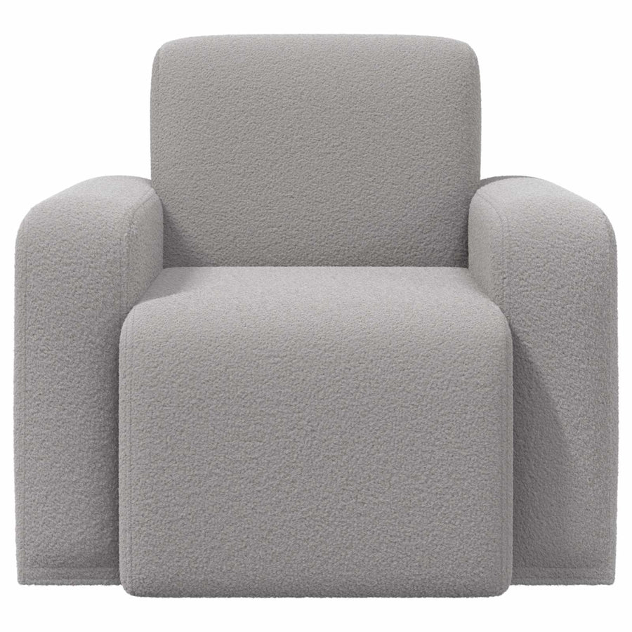 Fauteuil Lichtgrijs Bouclé