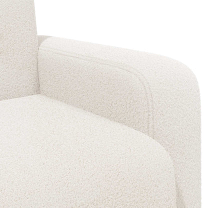 Fauteuil Crèmekleurig Bouclé