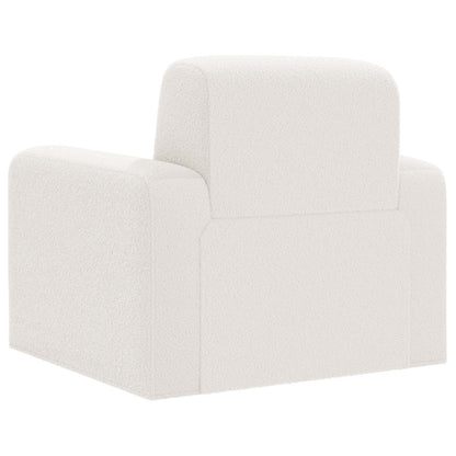 Fauteuil Crèmekleurig Bouclé