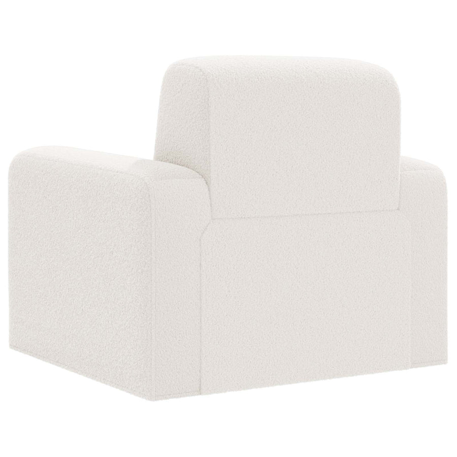 Fauteuil Crèmekleurig Bouclé