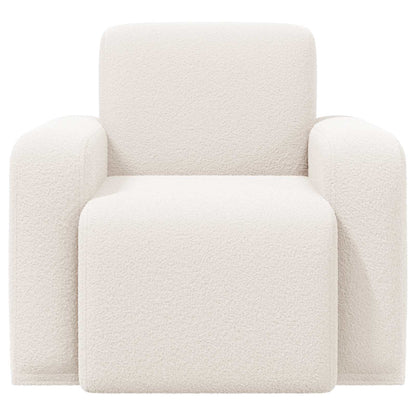 Fauteuil Crèmekleurig Bouclé