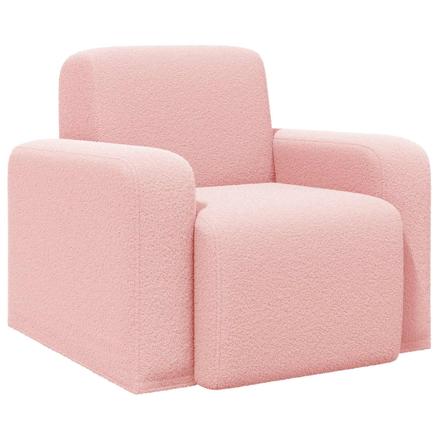Fauteuil Roze Bouclé