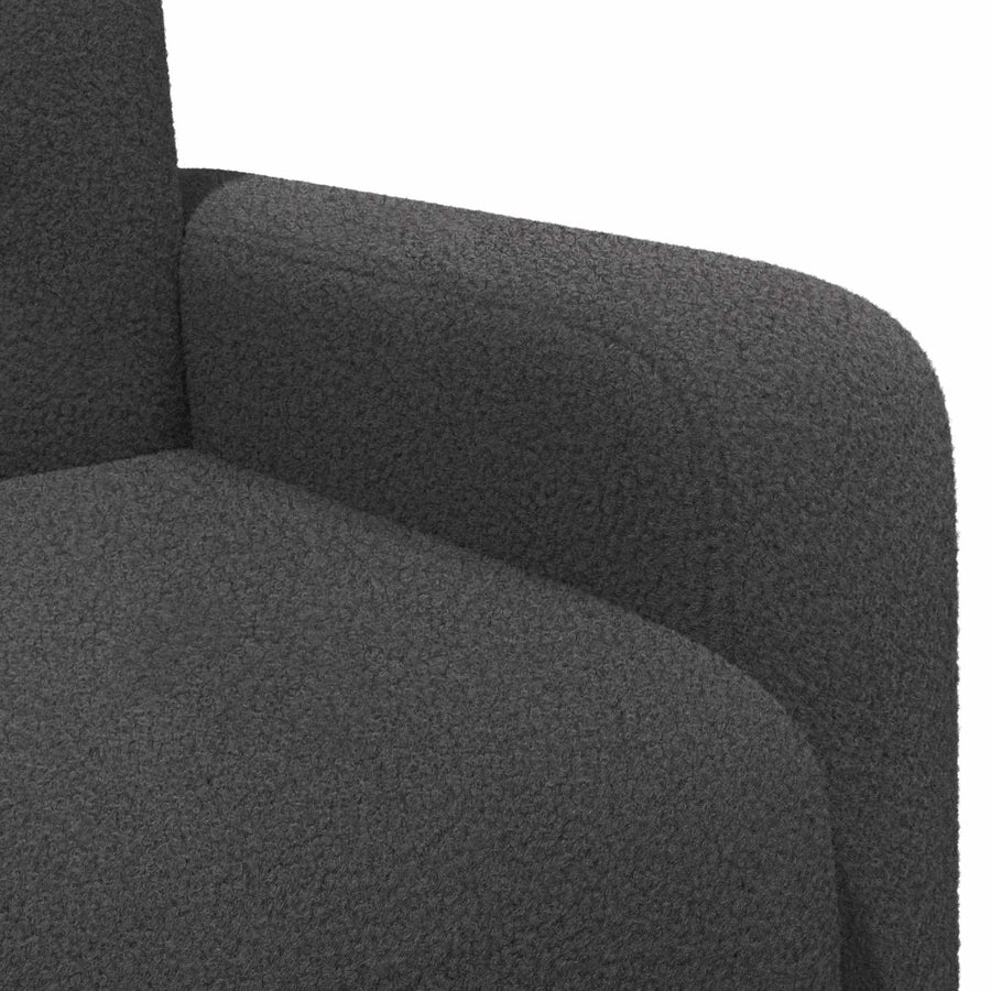 Fauteuil Donkergrijs Bouclé