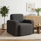 Fauteuil Donkergrijs Bouclé