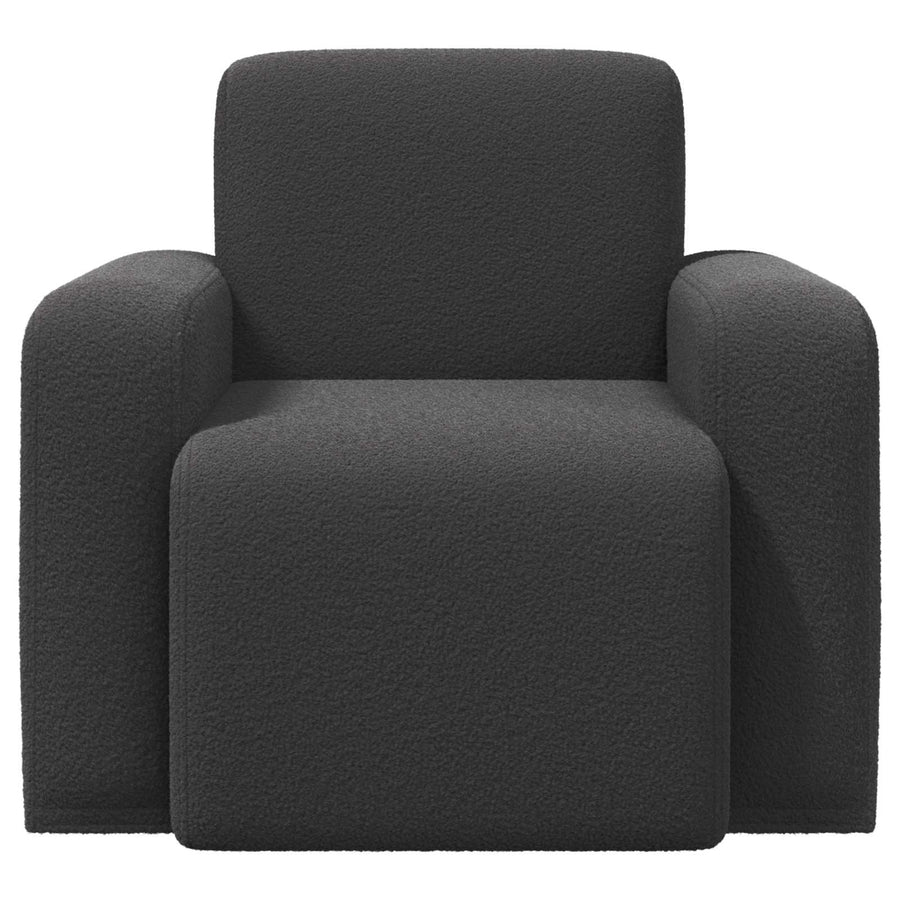 Fauteuil Donkergrijs Bouclé