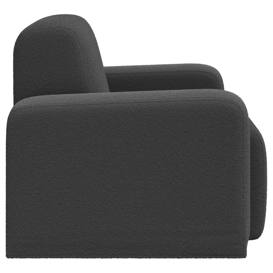 Fauteuil Donkergrijs Bouclé