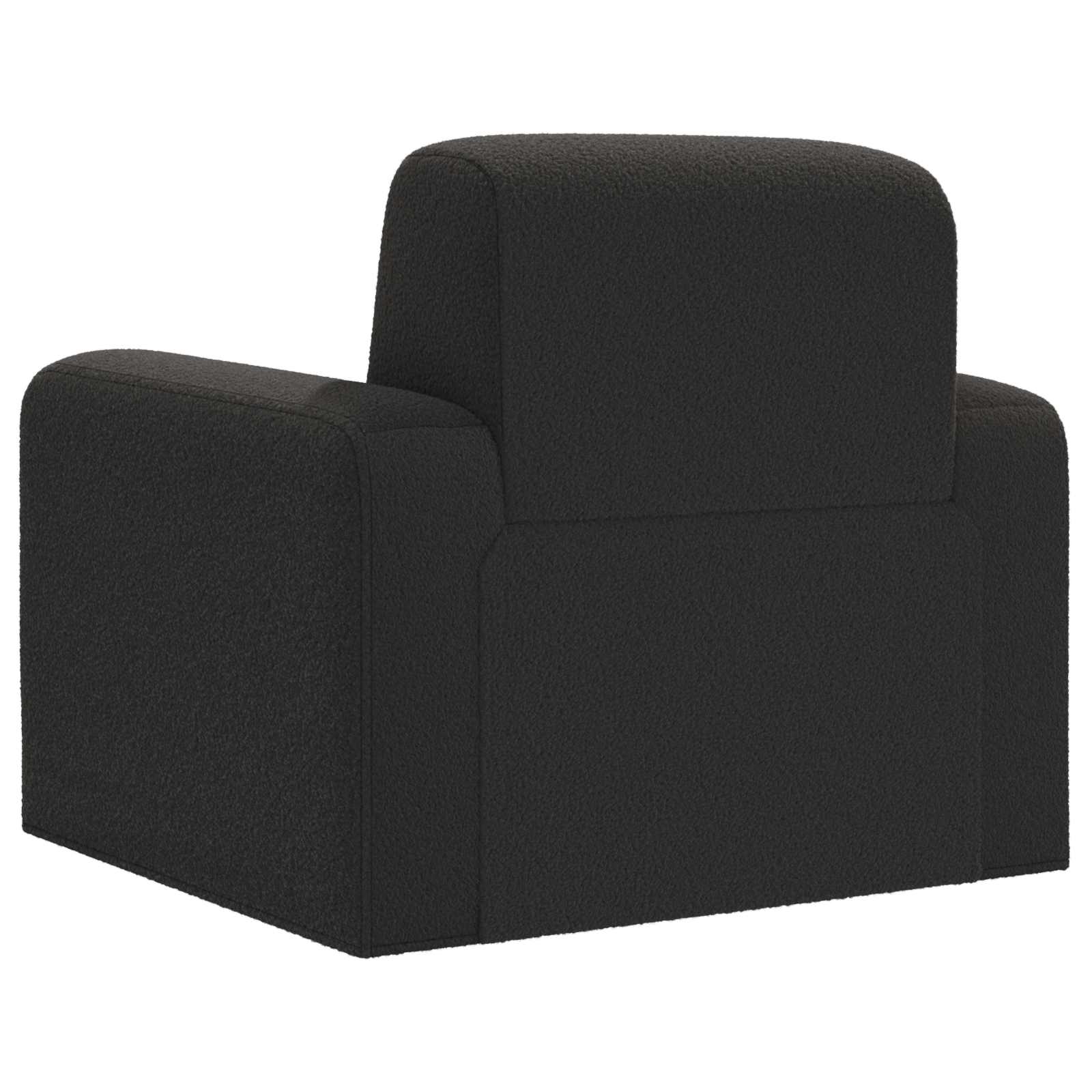Fauteuil Zwart Bouclé