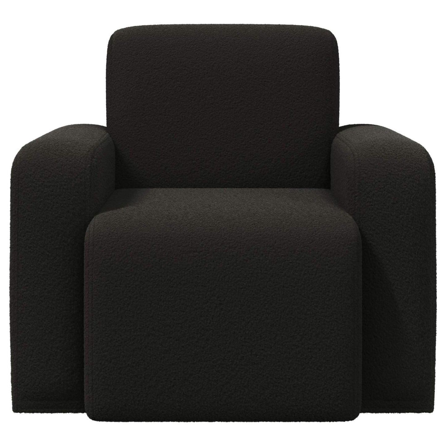 Fauteuil Zwart Bouclé