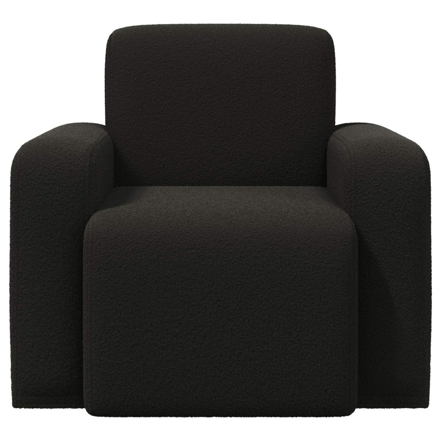 Fauteuil Zwart Bouclé