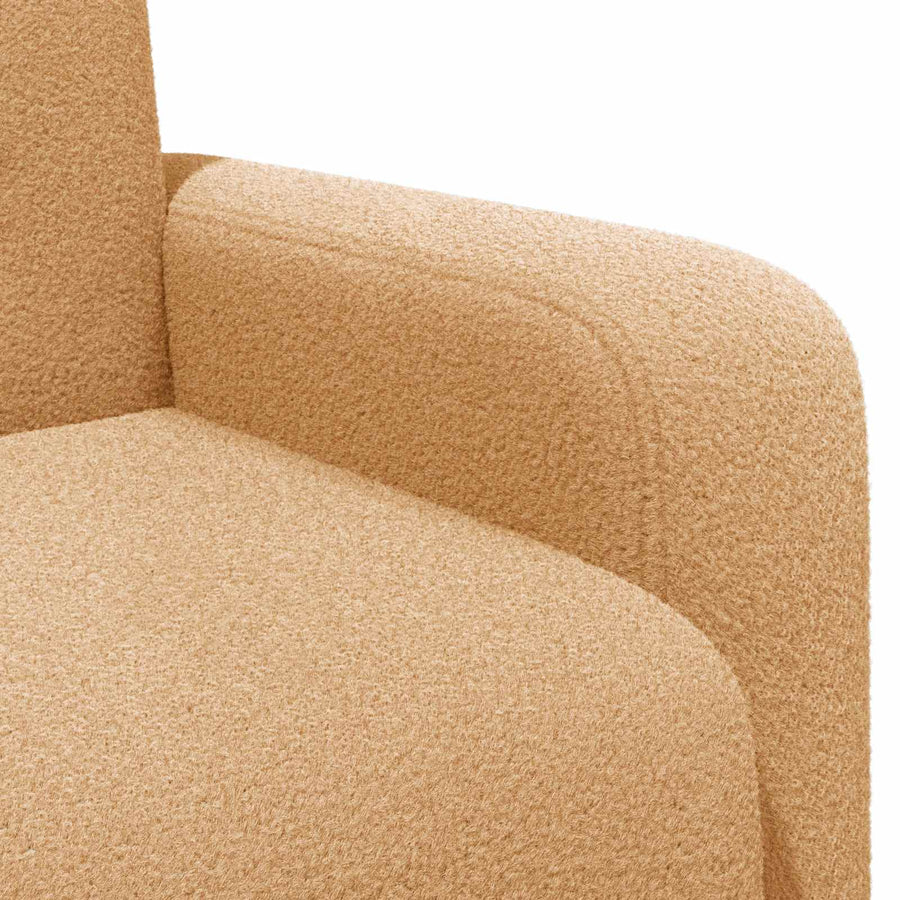 Fauteuil Beige Bouclé