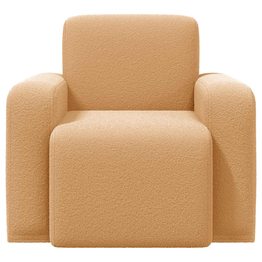 Fauteuil Beige Bouclé