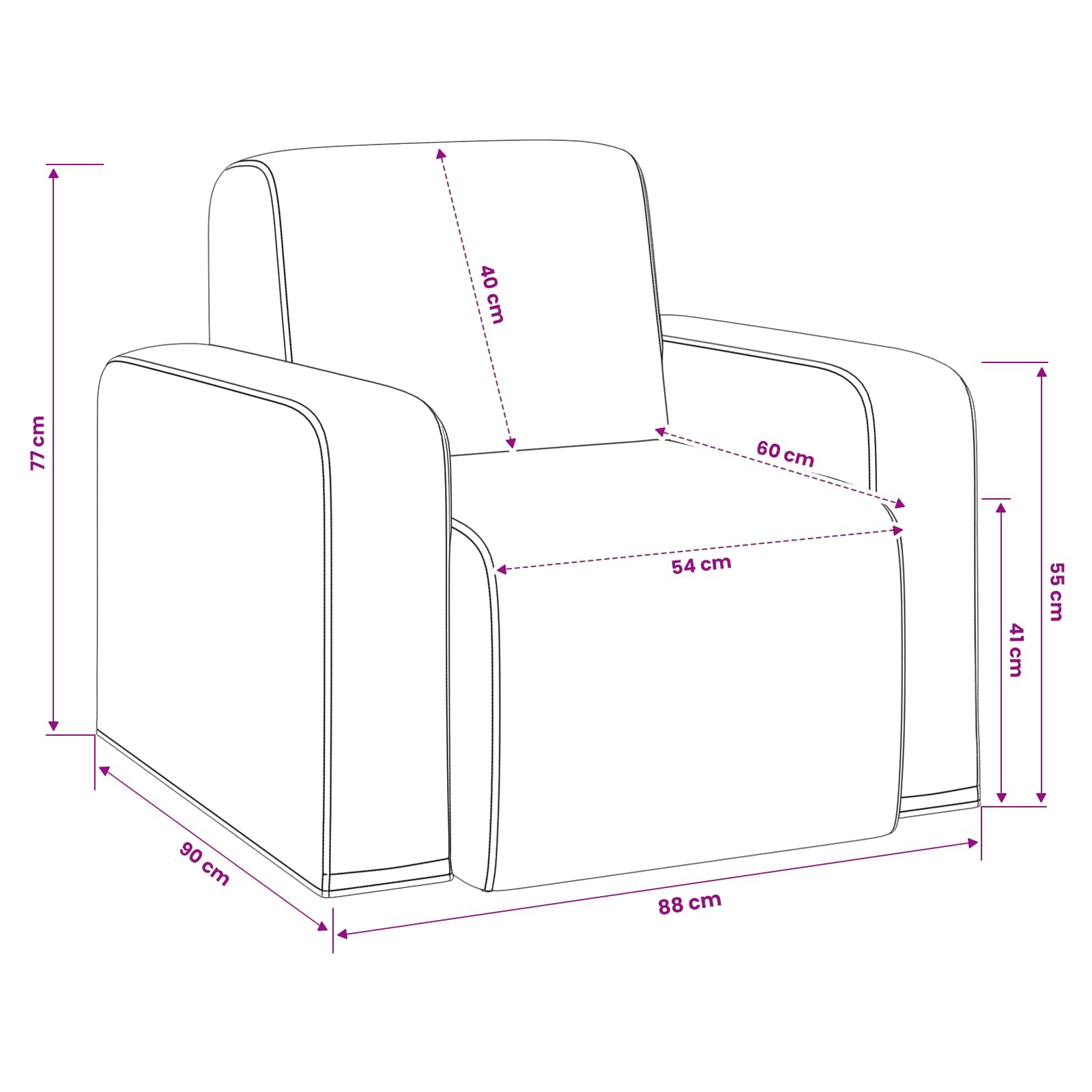 Fauteuil Beige Bouclé
