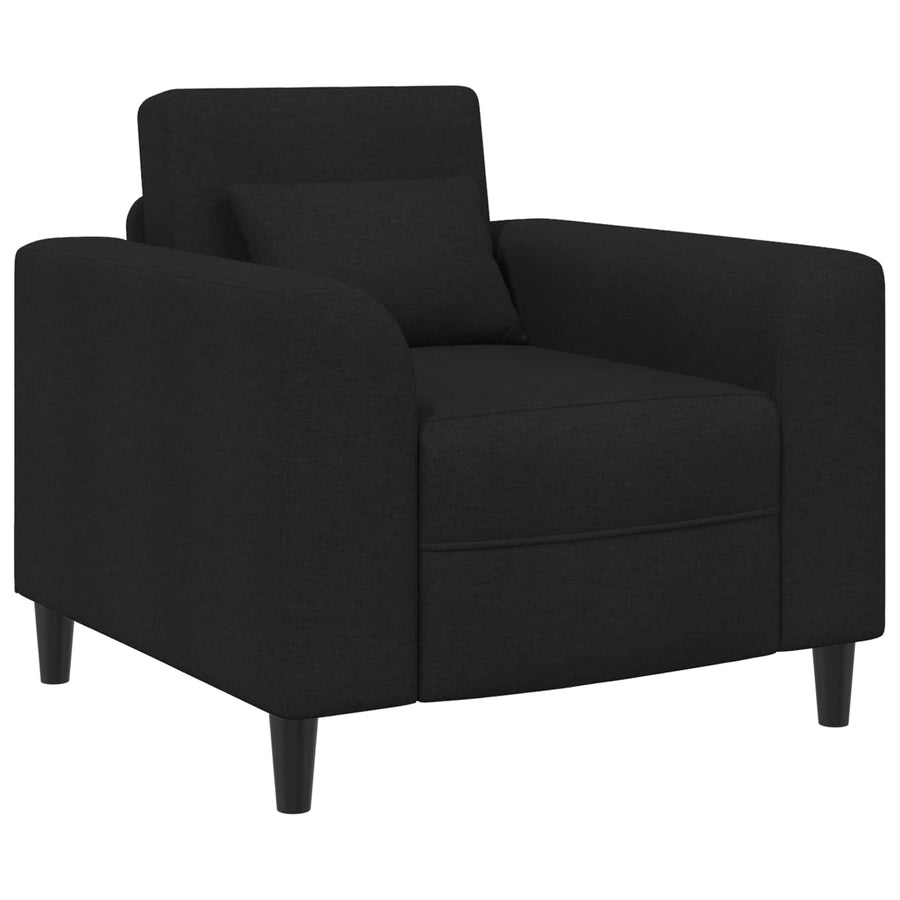 Fauteuil Zwart Stof