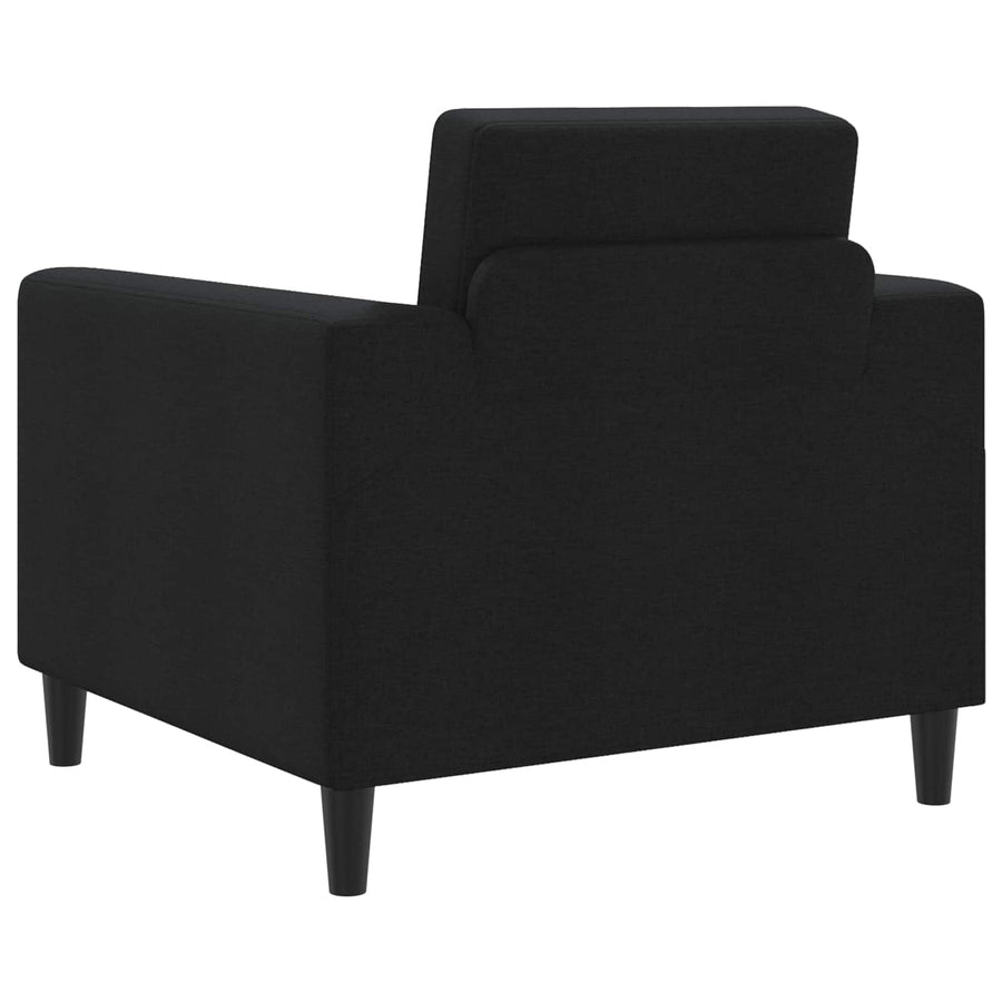 Fauteuil Zwart Stof