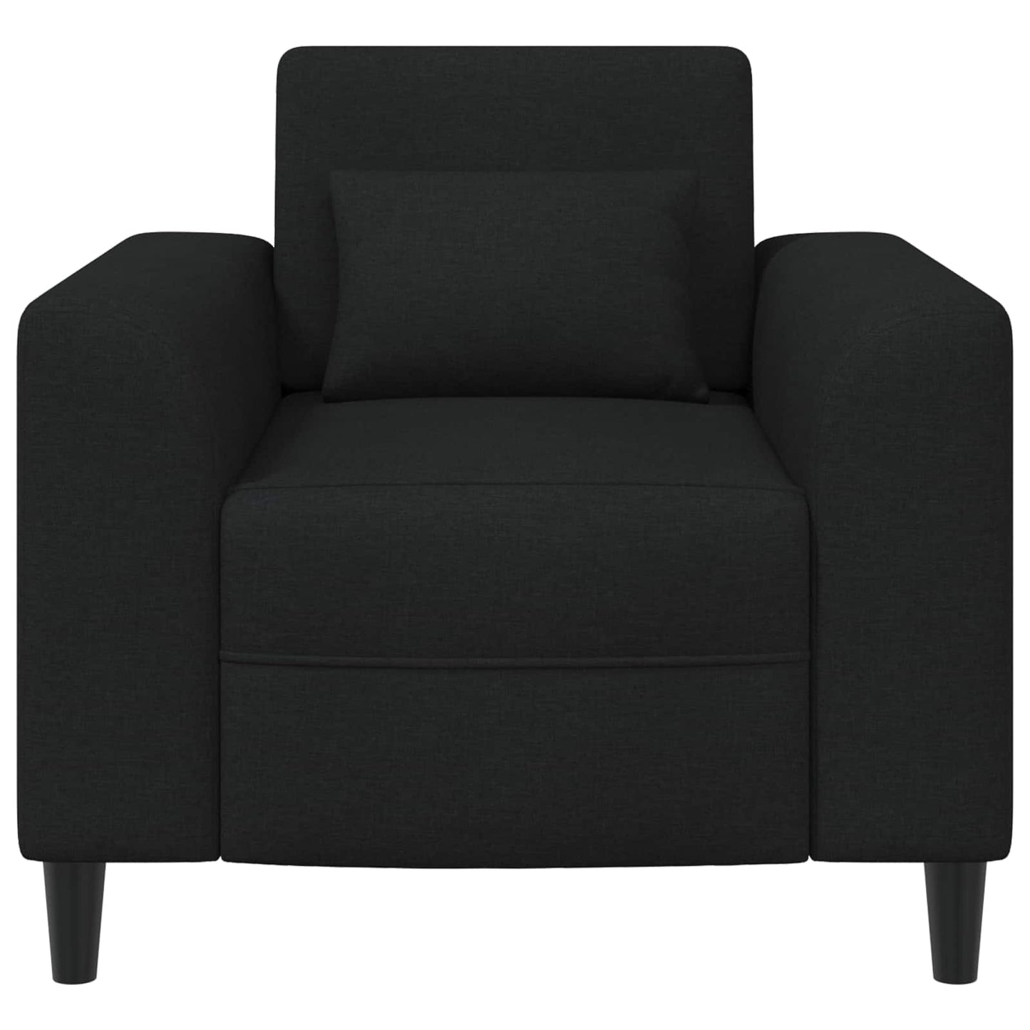 Fauteuil Zwart Stof