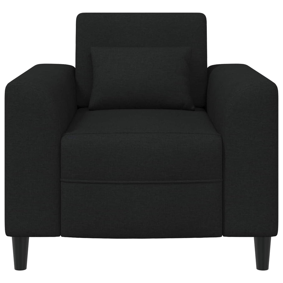 Fauteuil Zwart Stof