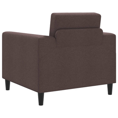 Fauteuil Donkerbruin Stof